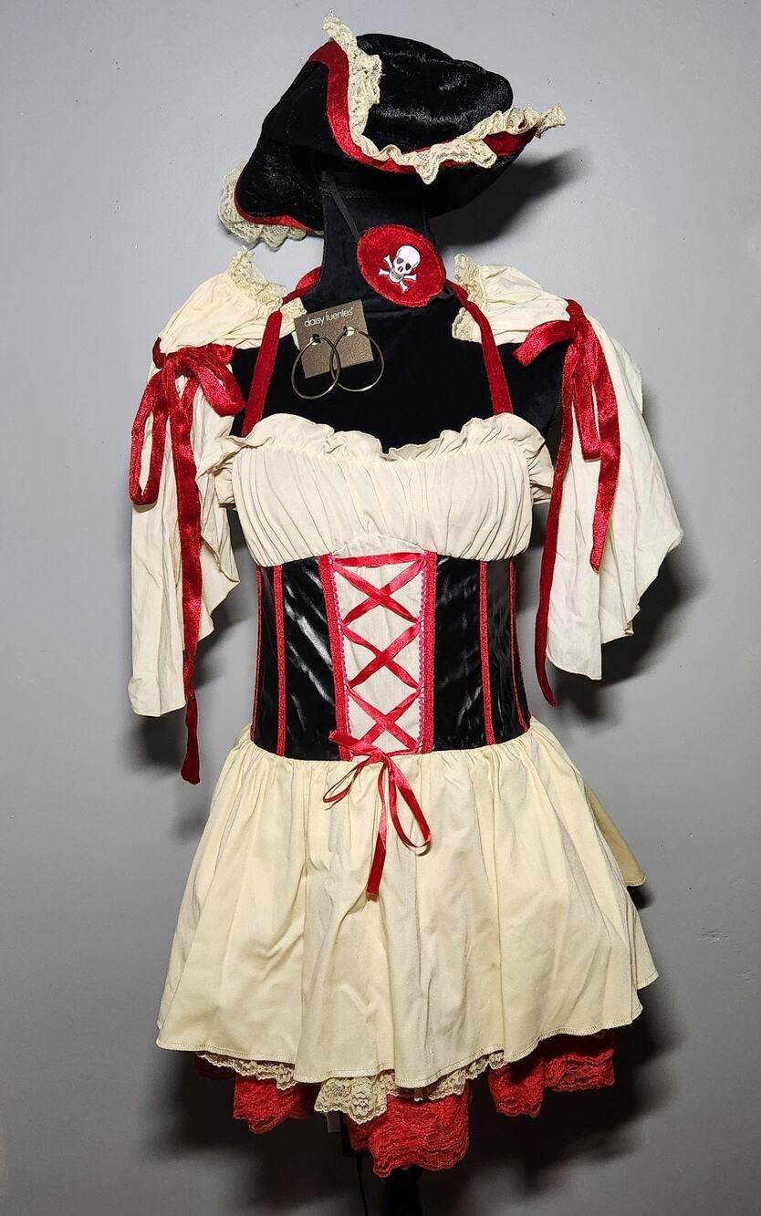 Foxy First Mate Pirate Wench Halloween Costume Women S Cosplay Set With Extras
